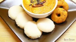 Dollar Idly with Sambhar